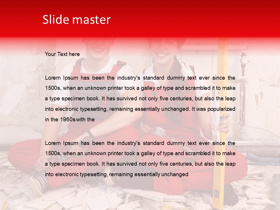 Reparatur Meisel Team PowerPoint Template