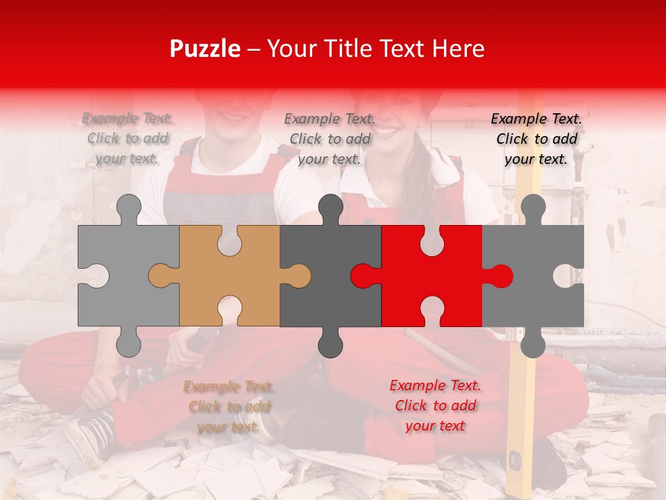 Reparatur Meisel Team PowerPoint Template