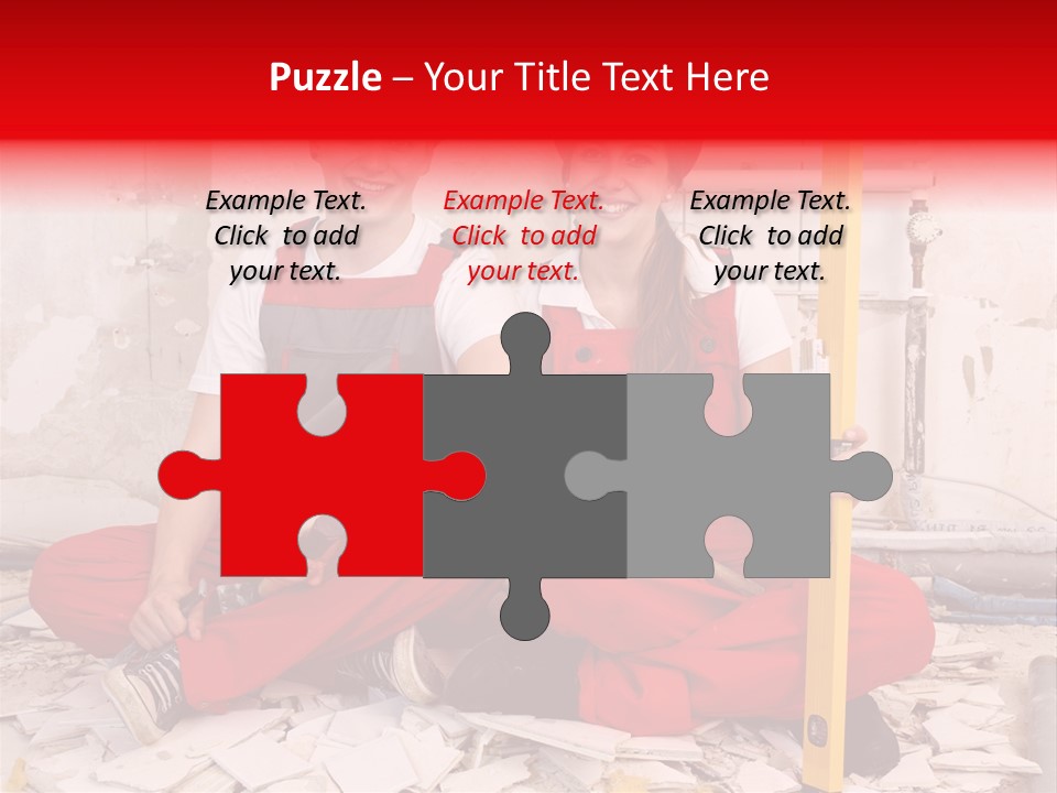 Reparatur Meisel Team PowerPoint Template