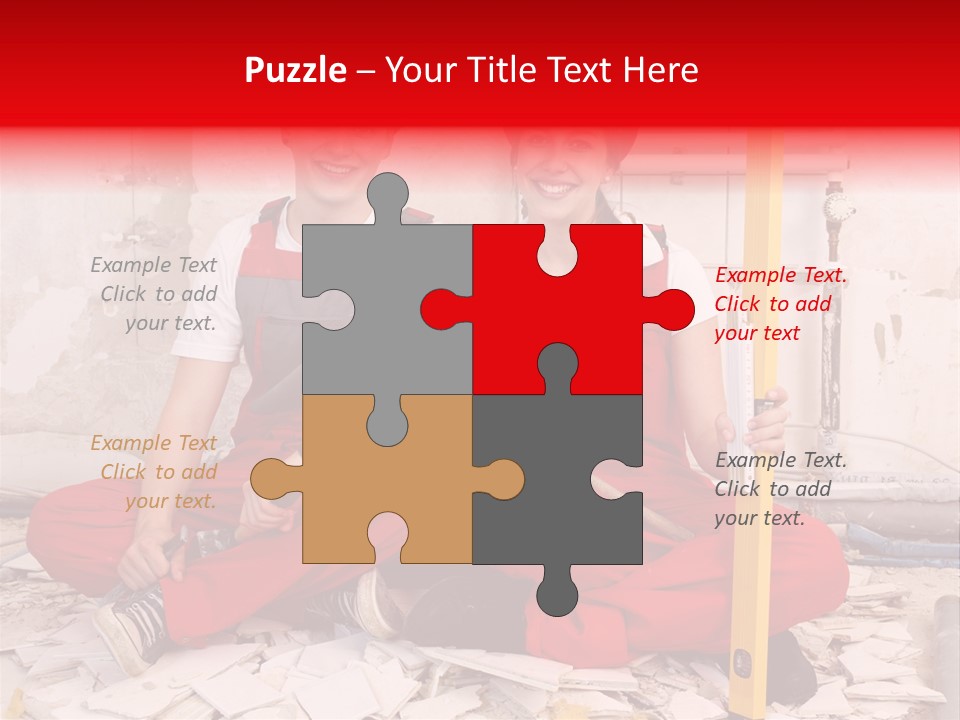 Reparatur Meisel Team PowerPoint Template