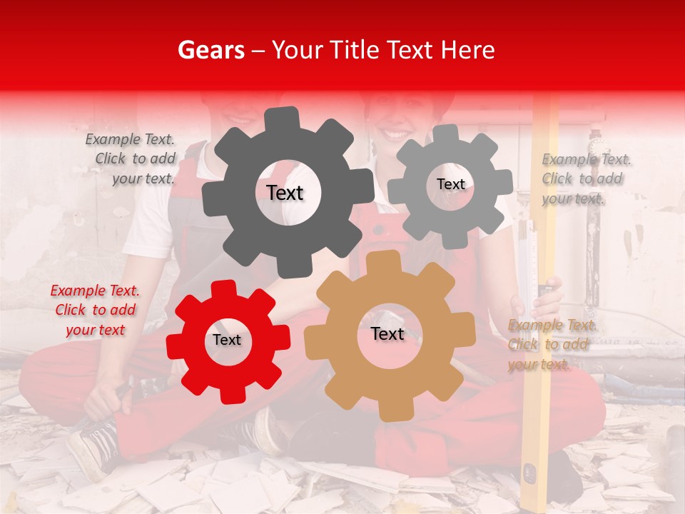 Reparatur Meisel Team PowerPoint Template