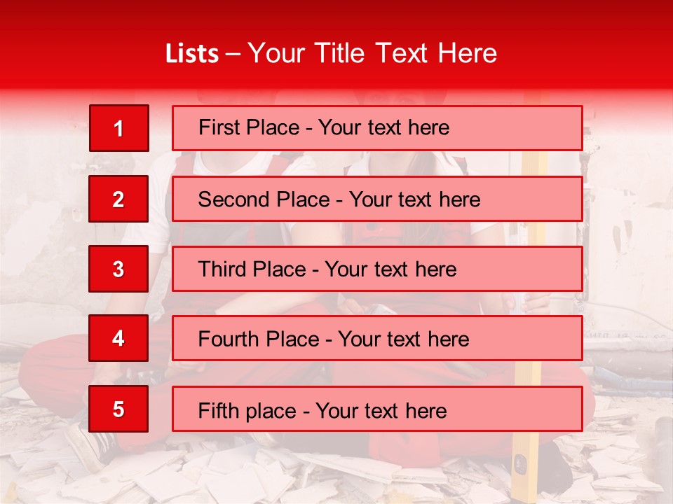 Reparatur Meisel Team PowerPoint Template