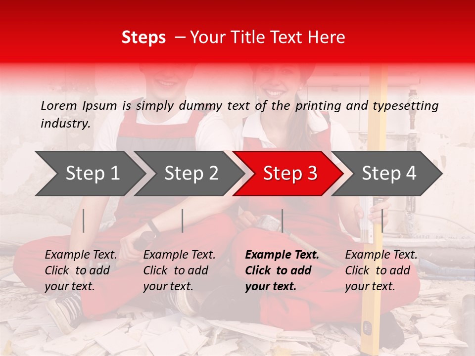 Reparatur Meisel Team PowerPoint Template