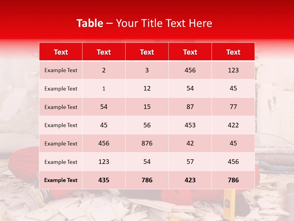 Reparatur Meisel Team PowerPoint Template