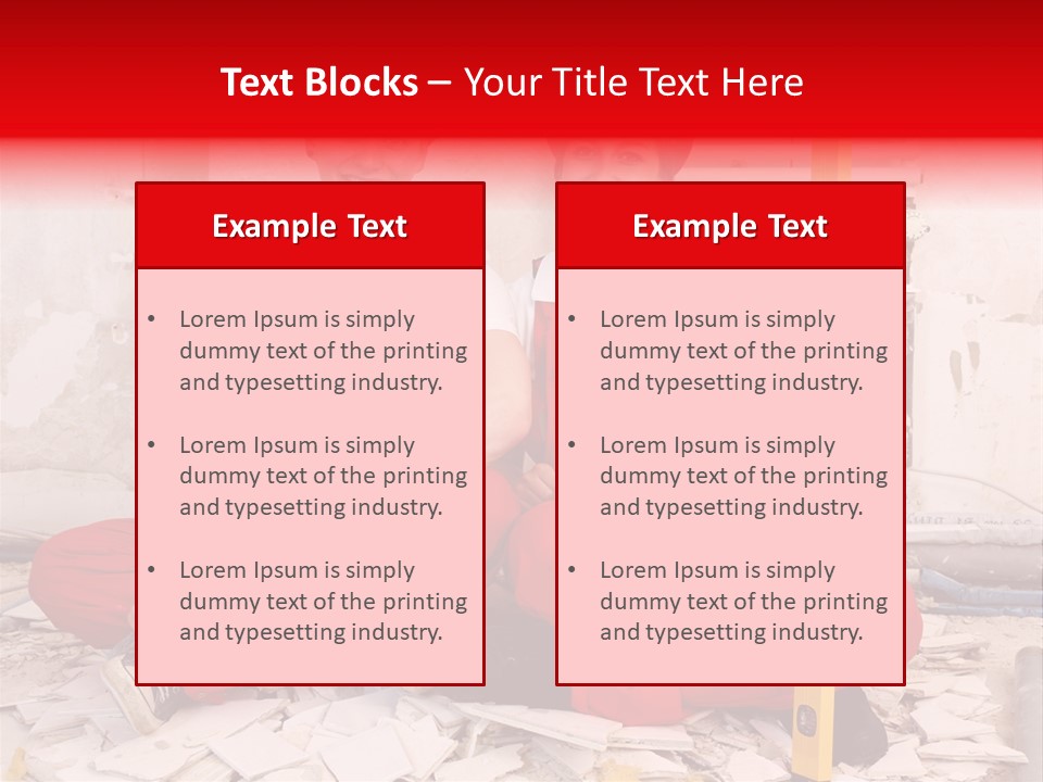 Reparatur Meisel Team PowerPoint Template