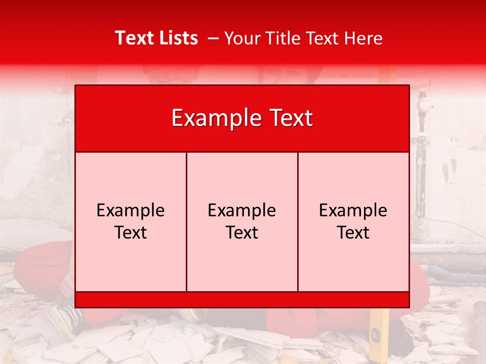 Reparatur Meisel Team PowerPoint Template