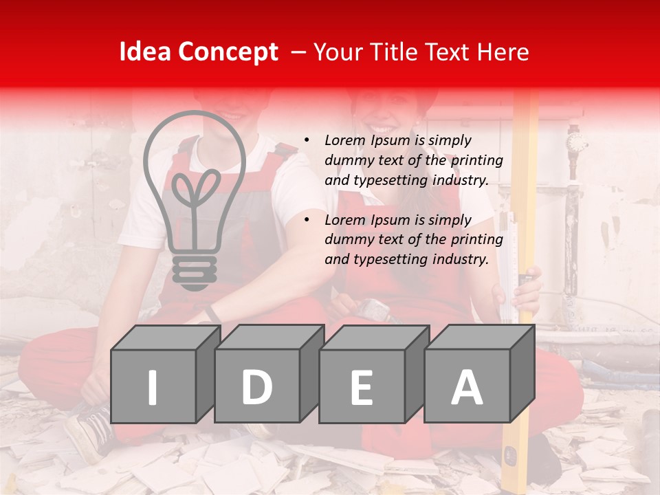 Reparatur Meisel Team PowerPoint Template