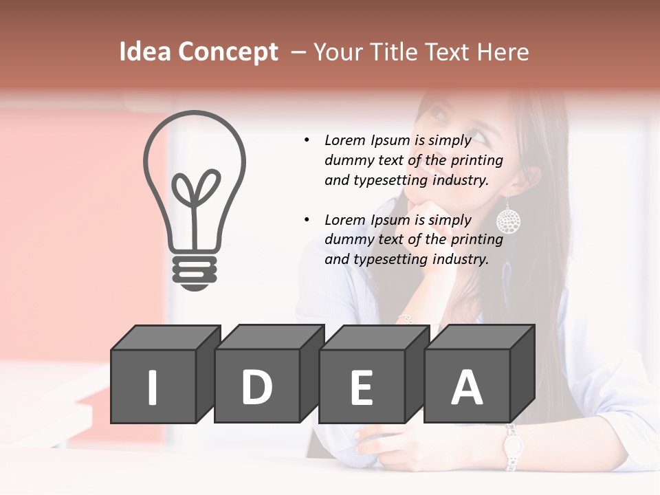 Office Daydreaming Professional PowerPoint Template