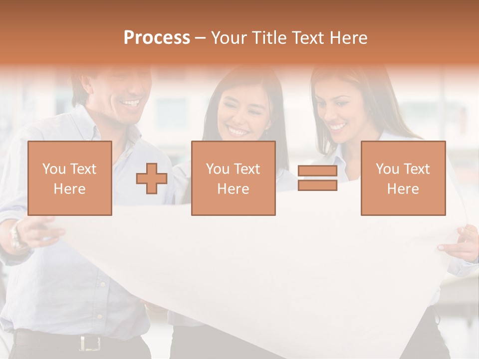 Corporate Indoors Businesspeople PowerPoint Template