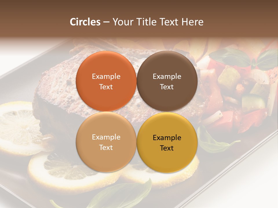 Appetizers Beef Beefsteak PowerPoint Template