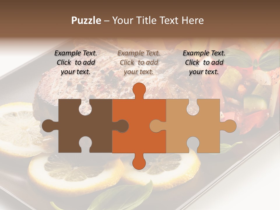 Appetizers Beef Beefsteak PowerPoint Template