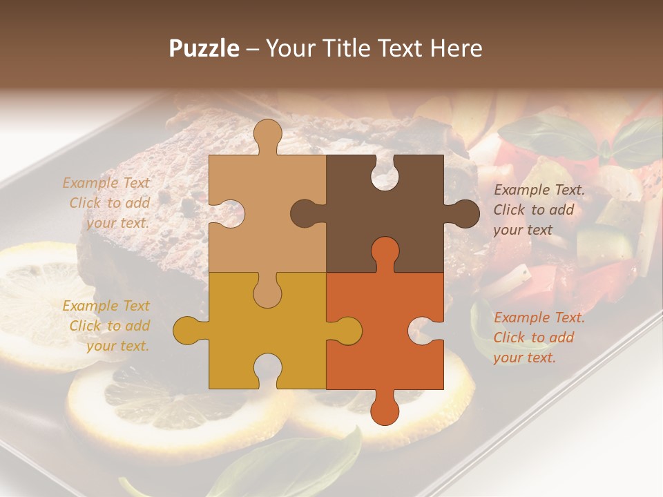 Appetizers Beef Beefsteak PowerPoint Template