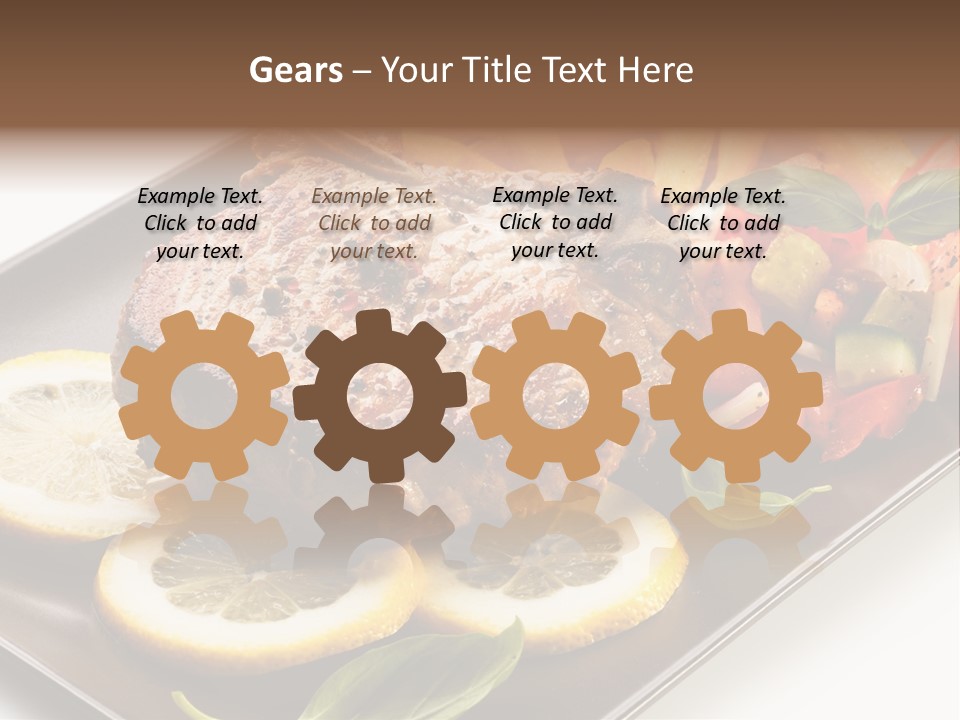 Appetizers Beef Beefsteak PowerPoint Template