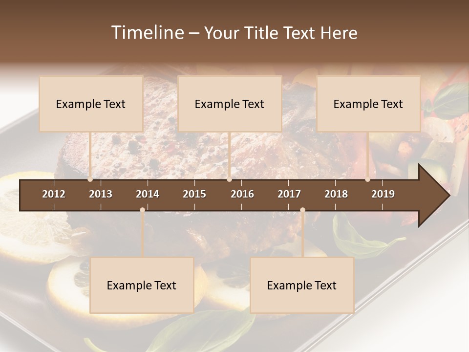 Appetizers Beef Beefsteak PowerPoint Template