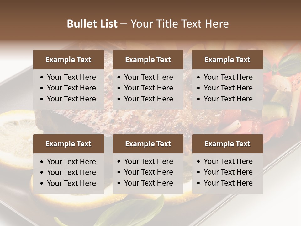Appetizers Beef Beefsteak PowerPoint Template