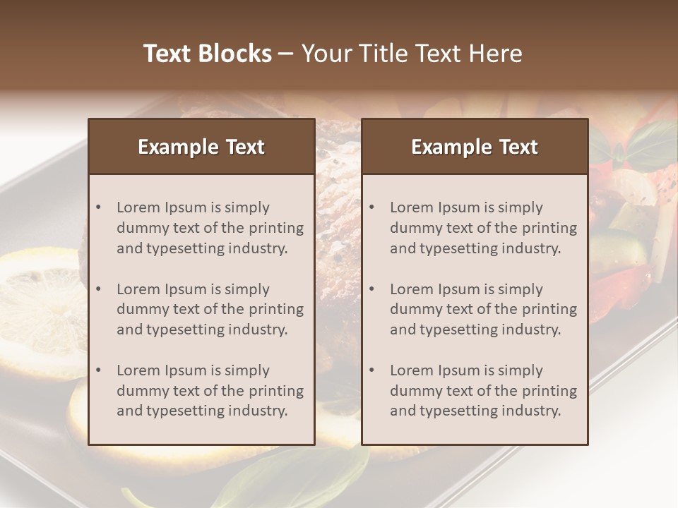 Appetizers Beef Beefsteak PowerPoint Template