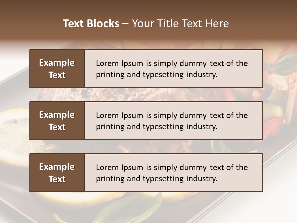 Appetizers Beef Beefsteak PowerPoint Template