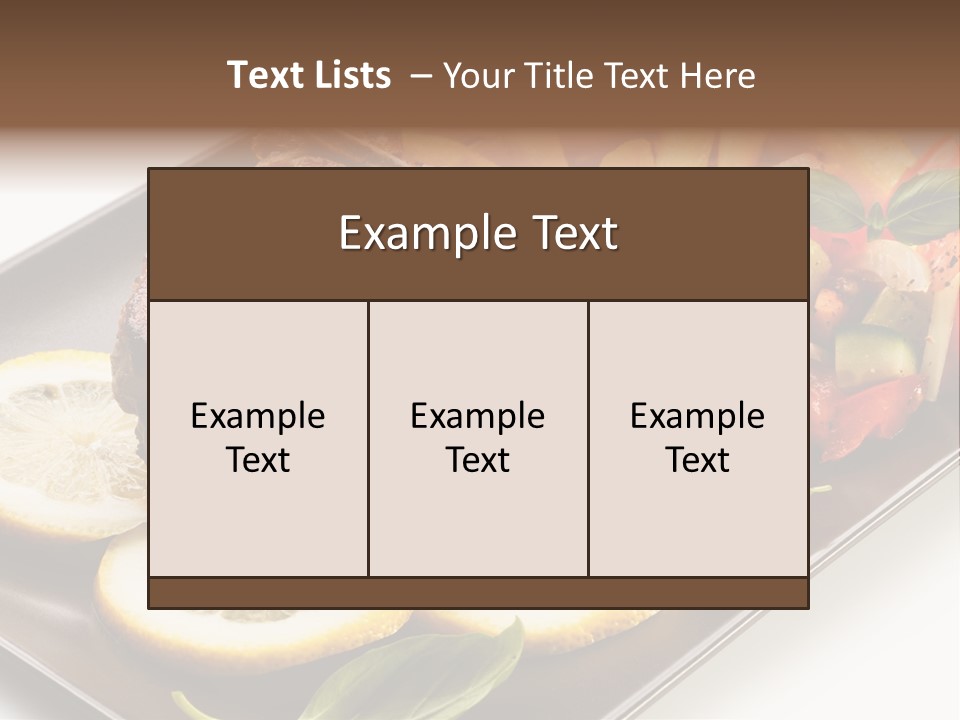 Appetizers Beef Beefsteak PowerPoint Template