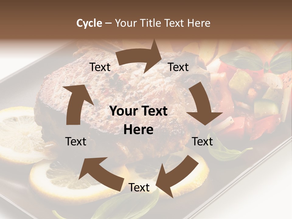 Appetizers Beef Beefsteak PowerPoint Template