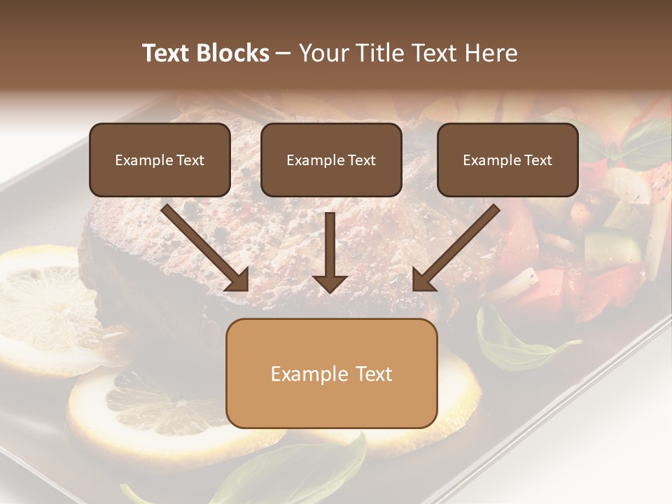 Appetizers Beef Beefsteak PowerPoint Template