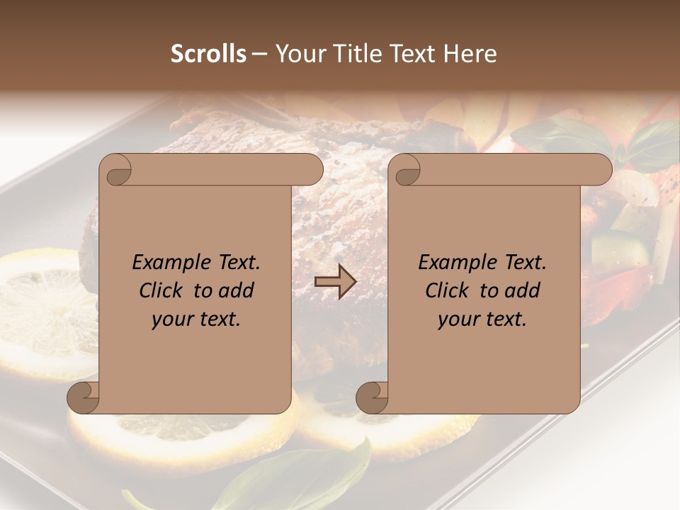 Appetizers Beef Beefsteak PowerPoint Template