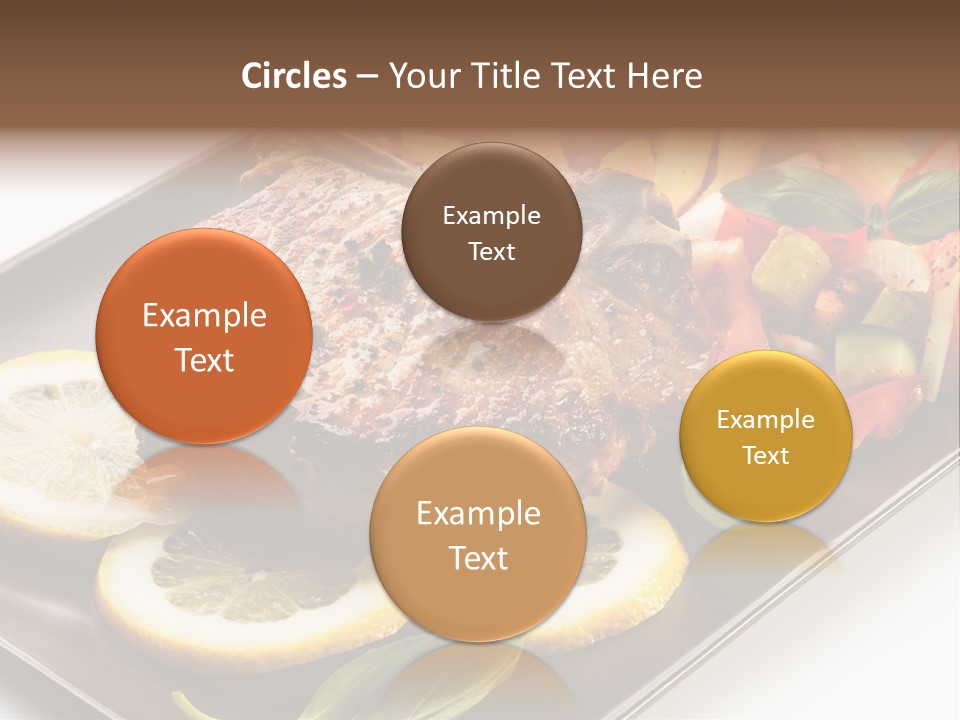 Appetizers Beef Beefsteak PowerPoint Template
