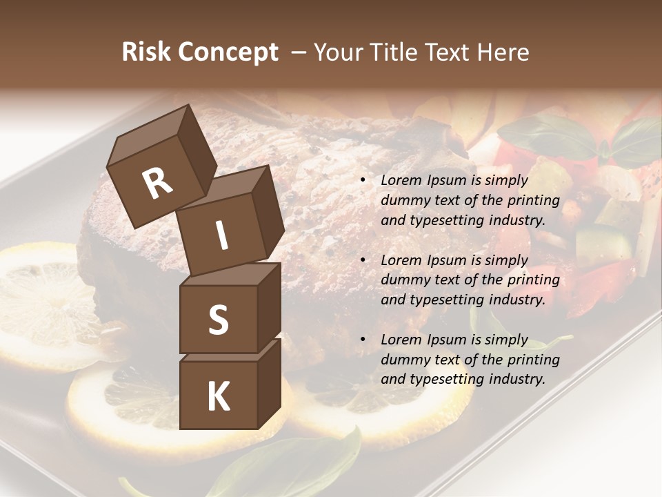 Appetizers Beef Beefsteak PowerPoint Template