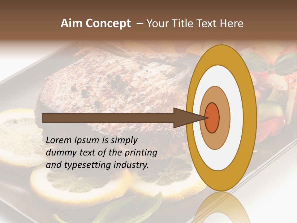 Appetizers Beef Beefsteak PowerPoint Template