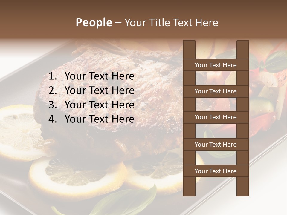 Appetizers Beef Beefsteak PowerPoint Template