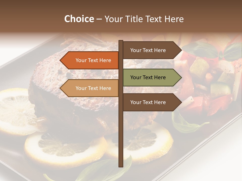 Appetizers Beef Beefsteak PowerPoint Template