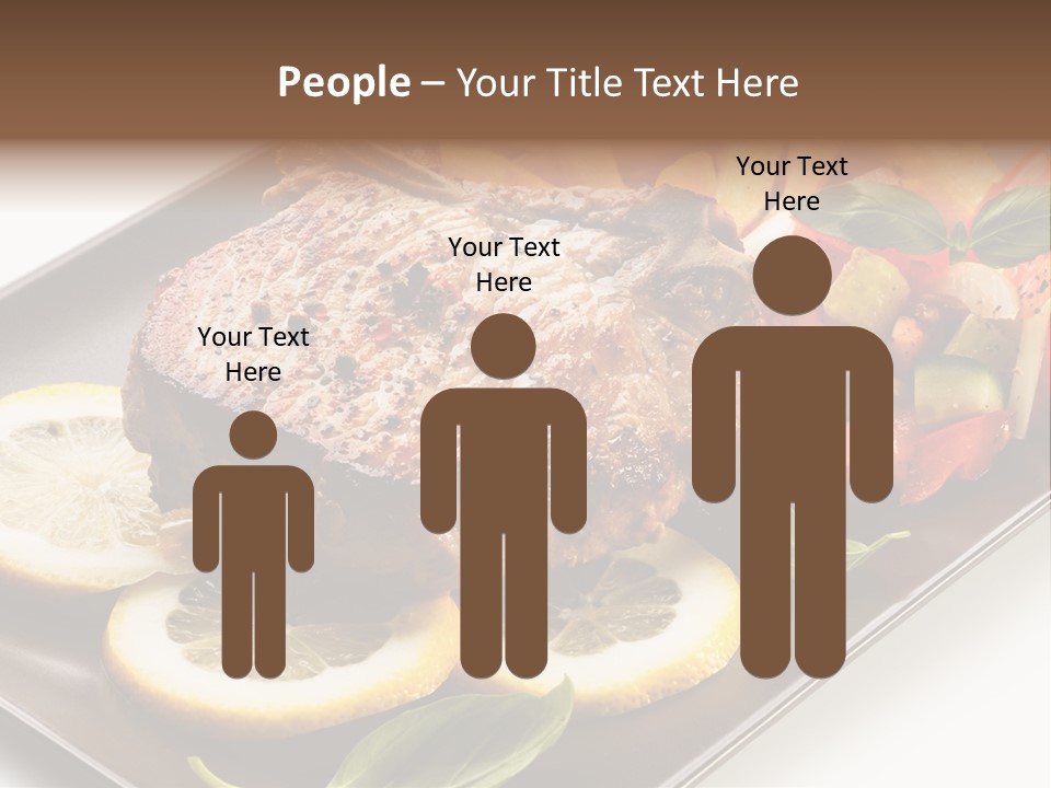 Appetizers Beef Beefsteak PowerPoint Template