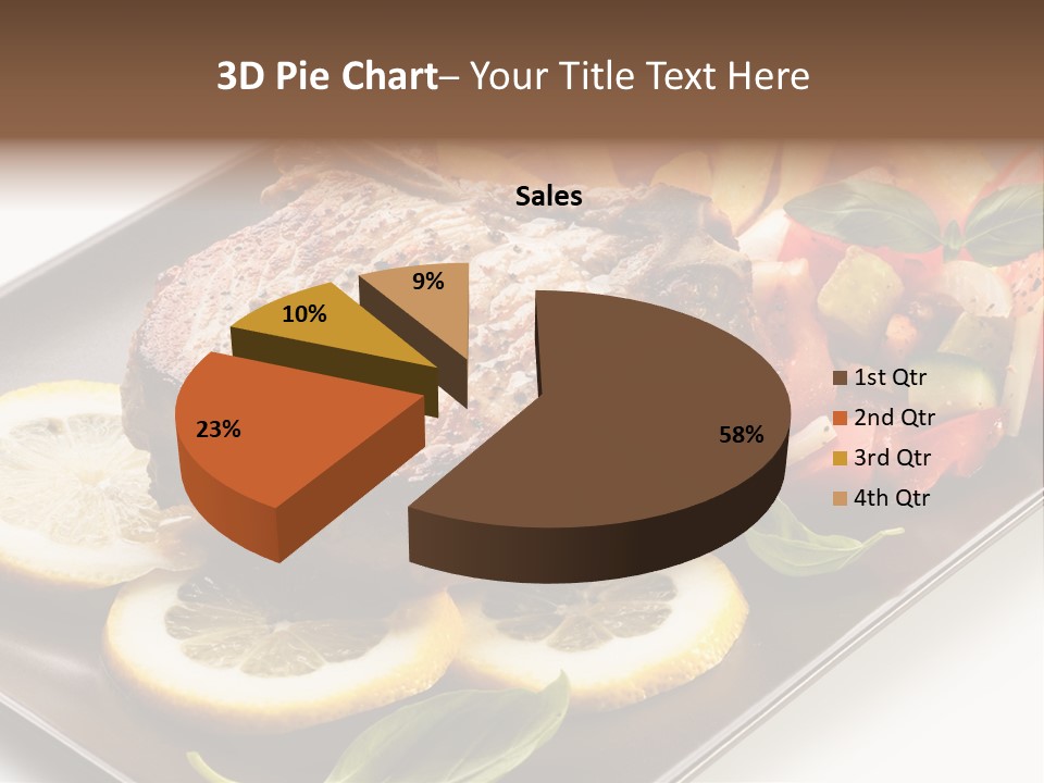 Appetizers Beef Beefsteak PowerPoint Template