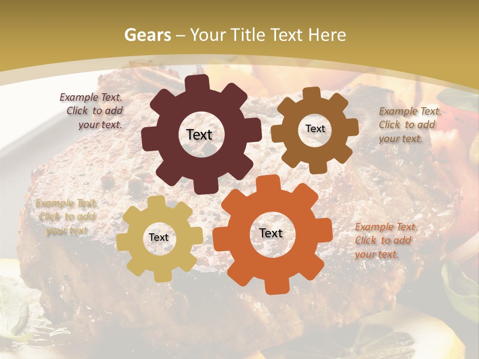 Lunch Meat Appetizers PowerPoint Template
