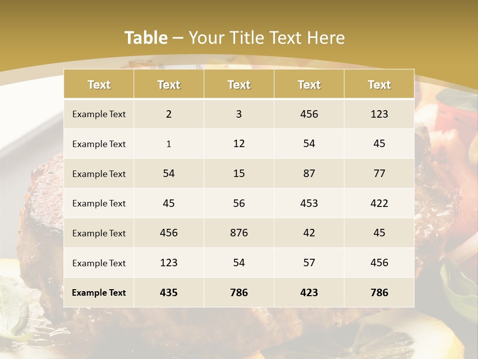 Lunch Meat Appetizers PowerPoint Template