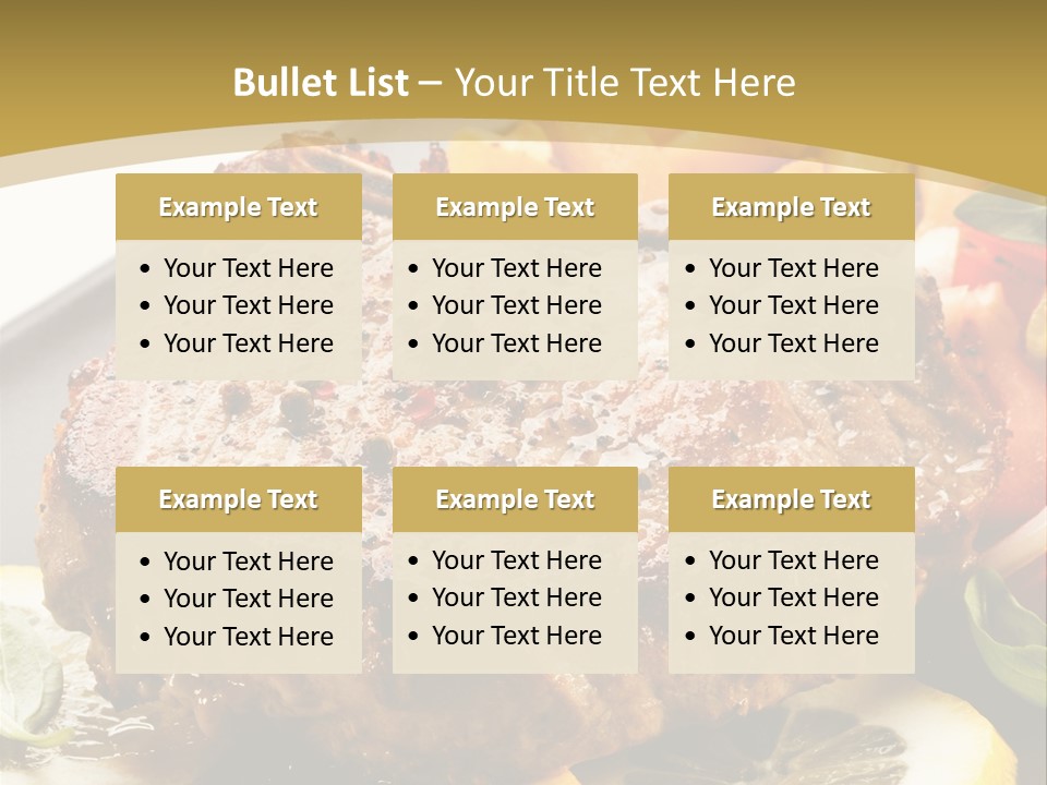 Lunch Meat Appetizers PowerPoint Template