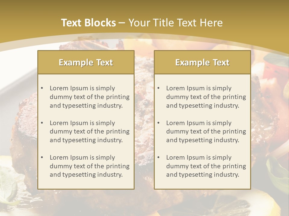 Lunch Meat Appetizers PowerPoint Template