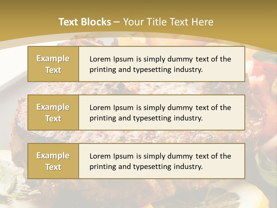 Lunch Meat Appetizers PowerPoint Template
