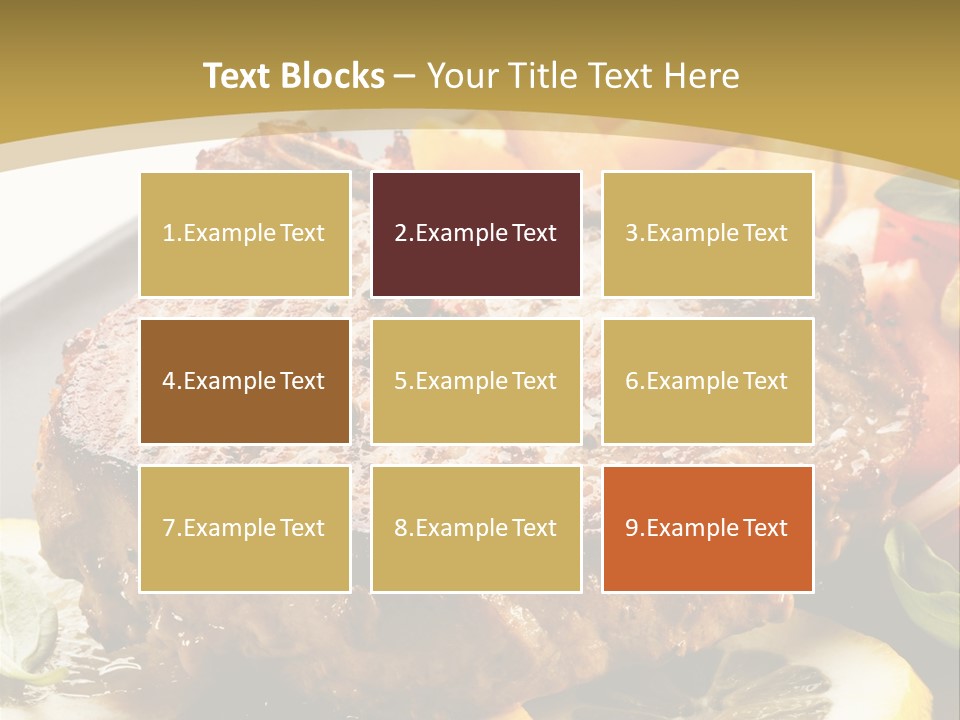 Lunch Meat Appetizers PowerPoint Template