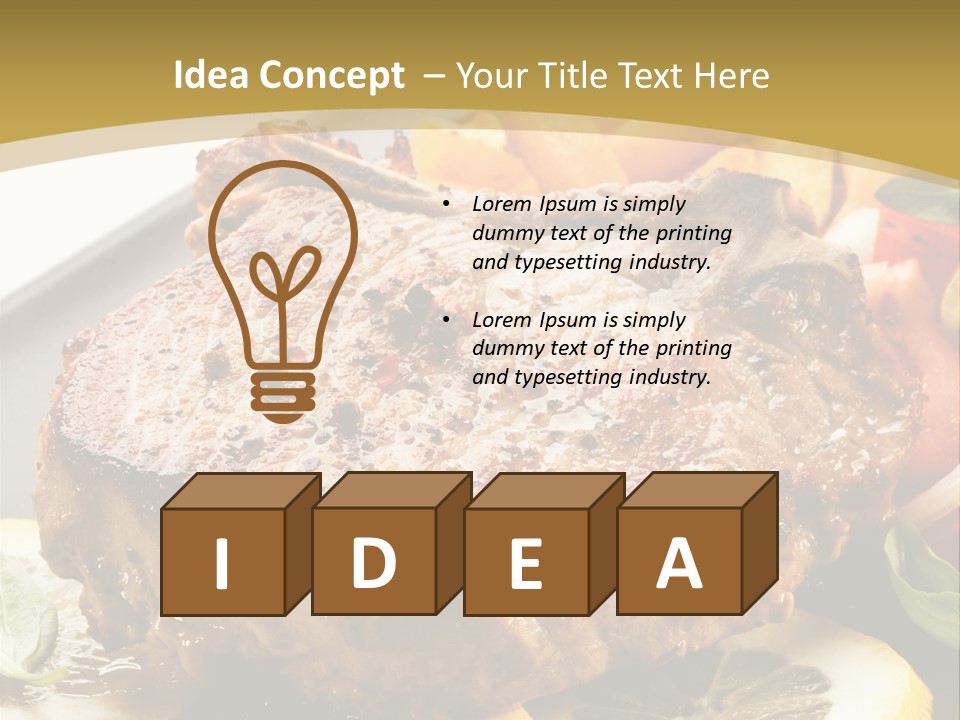 Lunch Meat Appetizers PowerPoint Template