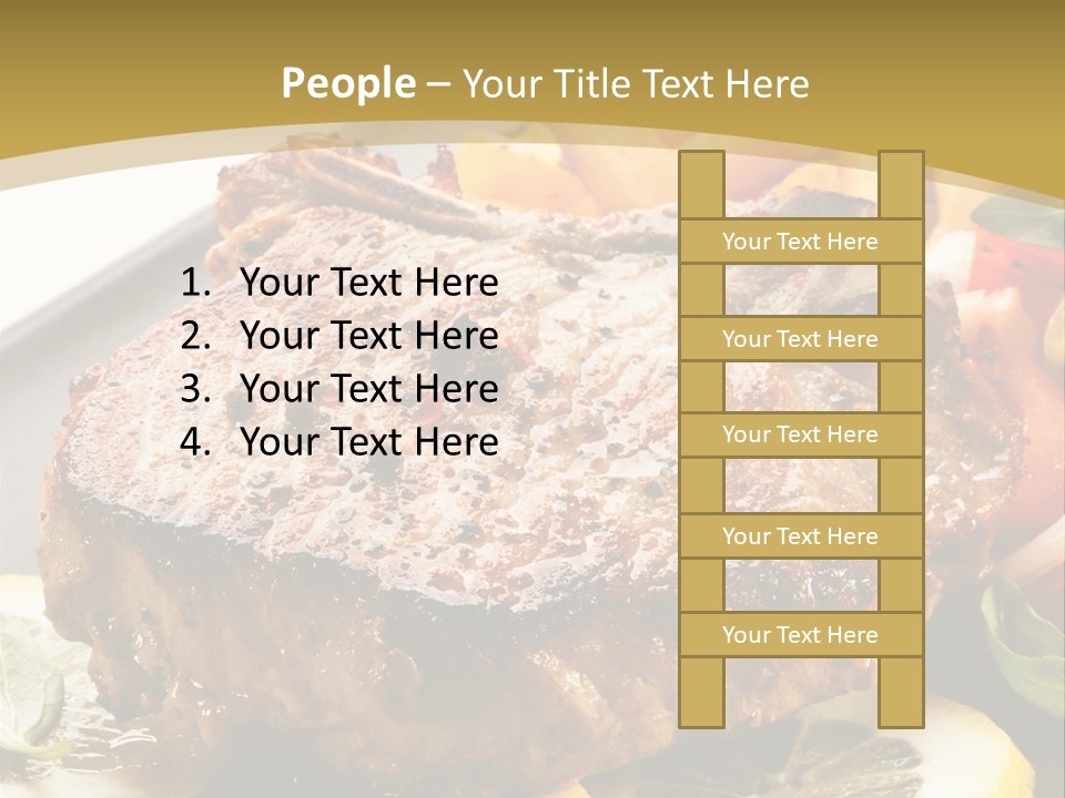 Lunch Meat Appetizers PowerPoint Template