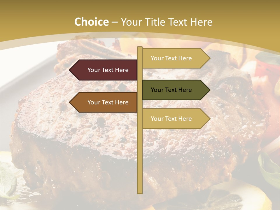 Lunch Meat Appetizers PowerPoint Template