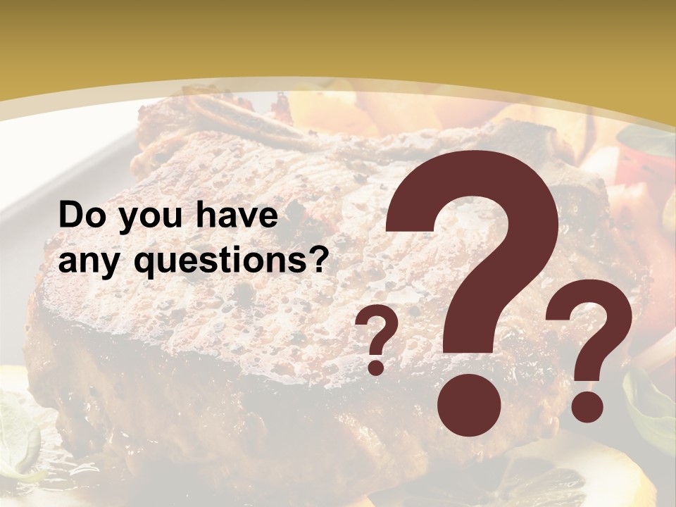 Lunch Meat Appetizers PowerPoint Template