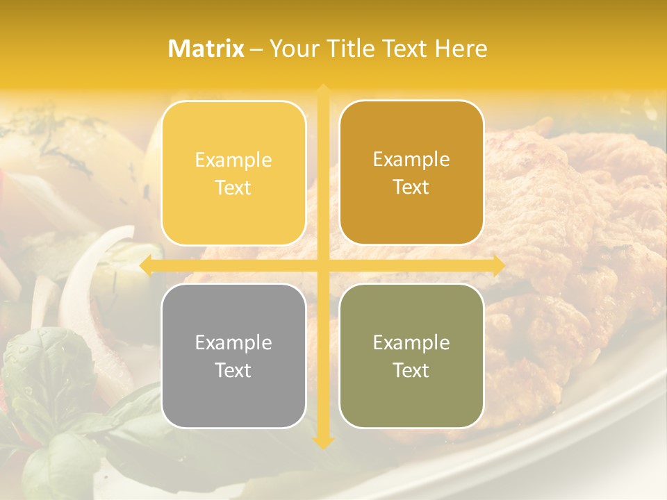 Cucumber Chops Tomato PowerPoint Template