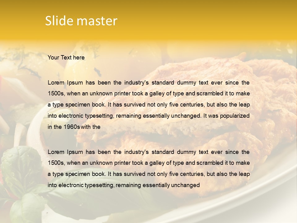 Cucumber Chops Tomato PowerPoint Template