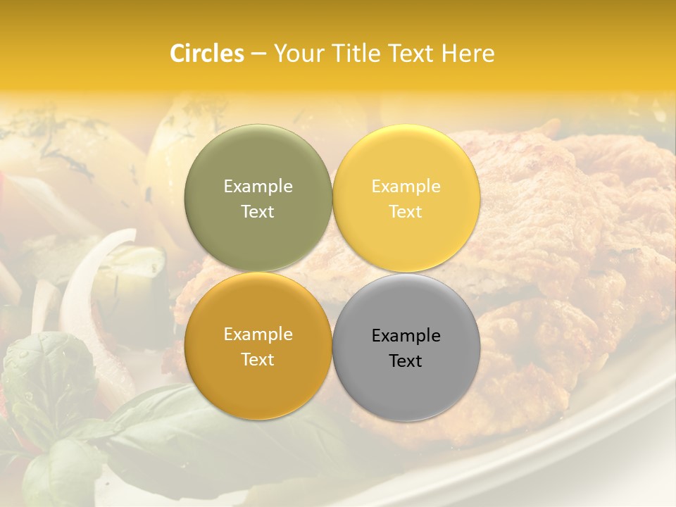 Cucumber Chops Tomato PowerPoint Template