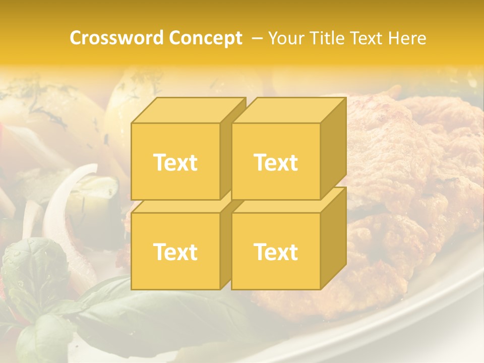 Cucumber Chops Tomato PowerPoint Template
