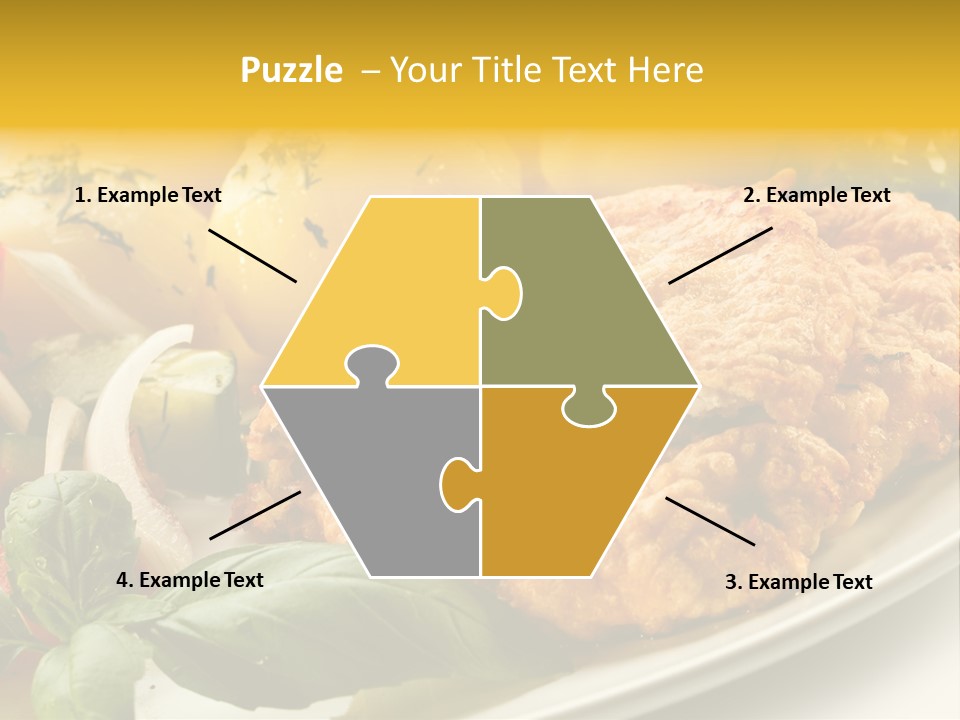 Cucumber Chops Tomato PowerPoint Template