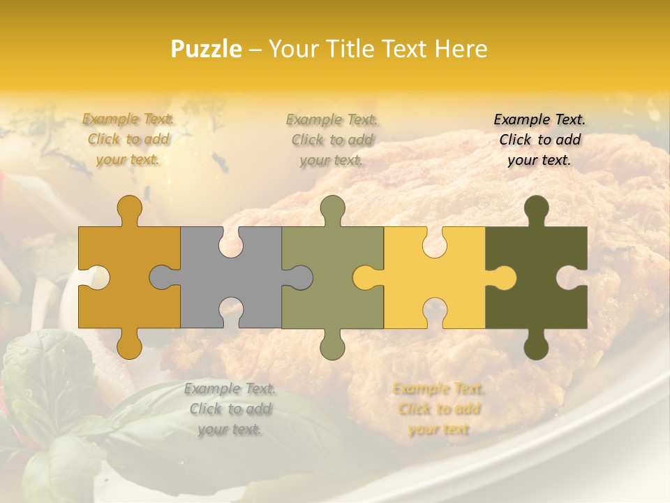 Cucumber Chops Tomato PowerPoint Template