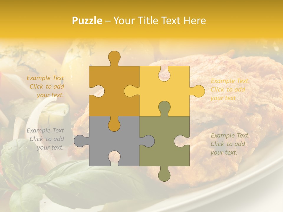 Cucumber Chops Tomato PowerPoint Template