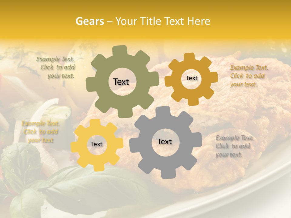 Cucumber Chops Tomato PowerPoint Template